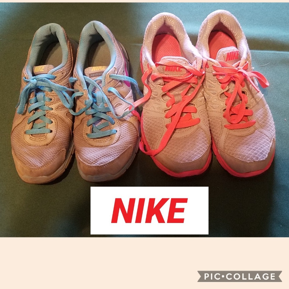 2 pairs of Nikes